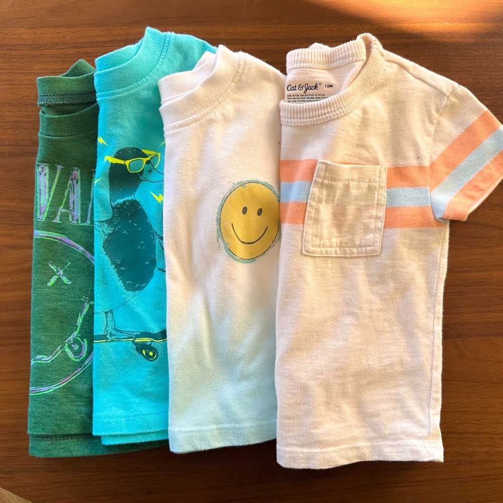Cat & Jack t-shirts 12m